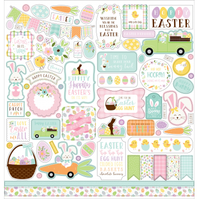 Echo Park Welcome Easter 12x12 Inch Element Sticker (WEE236014)
